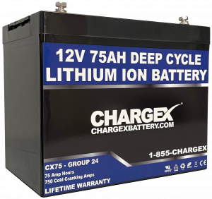 12V 75AH Deep Cycle / Starting Lithium Ion Battery