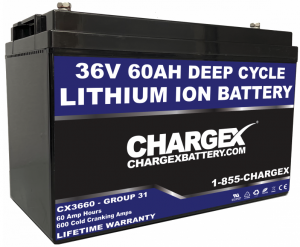 36V 60AH Deep Cycle Lithium Ion Battery