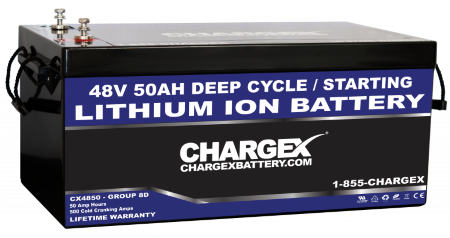 CHARGEX® 48V 50AH Deep Cycle Lithium Ion Battery