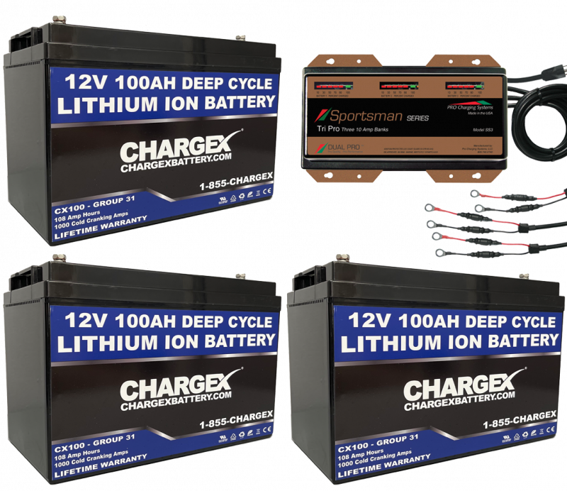 36V 100 AH Lithium Ion Battery Kit Deep Cycle Starting Marine golf cart RV solar Cold Cranking Amps CCA