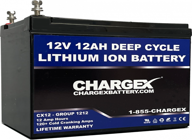 flap regional scream Chargex® 12V 12AH Lithium Ion Battery