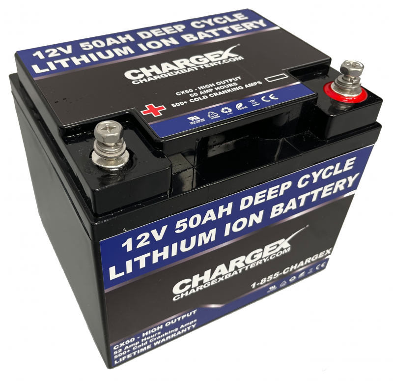 Chargex® 12V 50AH Lithium Ion Battery