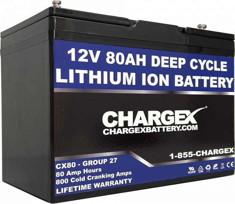 12V 80AH Deep Cycle Lithium Ion Battery