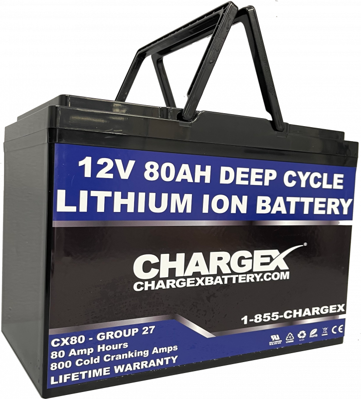 Chargex® 12V 80AH Lithium Ion Battery