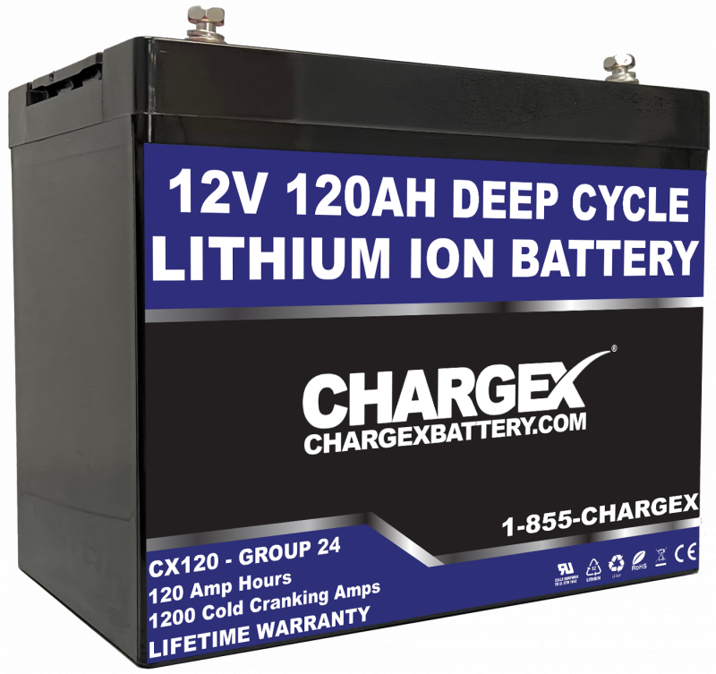 12V 120 AH LITHIUM ION BATTERY Deep Cycle Staring Marine RV Golf