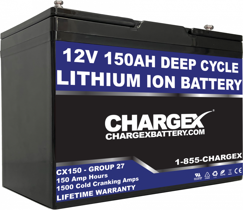 12V 150AH Deep Cycle Lithium Ion Battery Starting Marine RV Golf