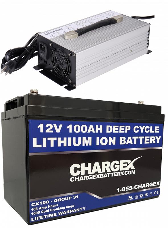 12V 100AH LITHIUM BATTERY WITH CHARGER