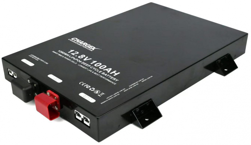 Chargex 12V 100AH Slim Line Lithium Ion Battery – Lightweight, Deep Cycle, Long Life Power for RV, Marine, Solar and Off-Grid Applications