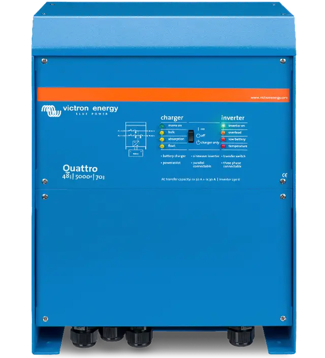 Victron Quattro 12/5000/220-100/100 120V Inverter Charger QUA125021100 Image 1