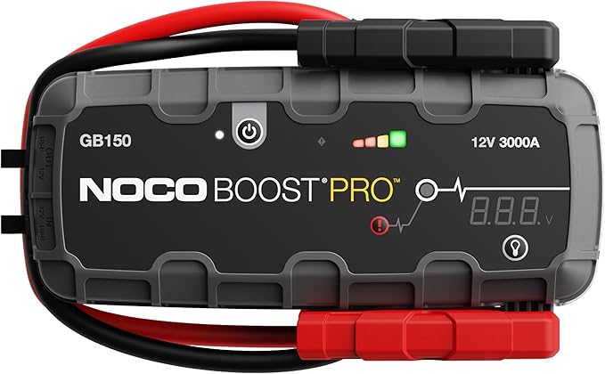 NOCO GB150 3000A 12V Boost PRO UltraSafe Jump Starter with heavy-duty clamps