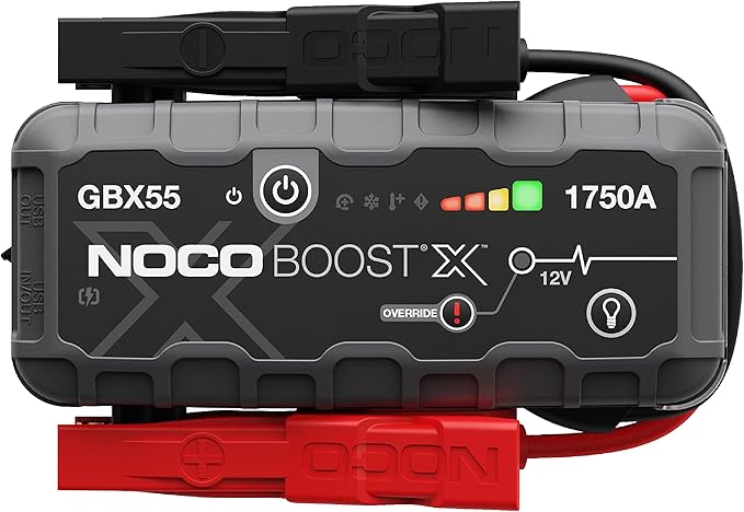 NOCO GBX55 1750A 12V Boost X UltraSafe Jump Starter with heavy-duty clamps