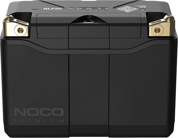 NOCO NLP20 12V 600A Lithium Powersport Battery with 3-way terminals and spacers