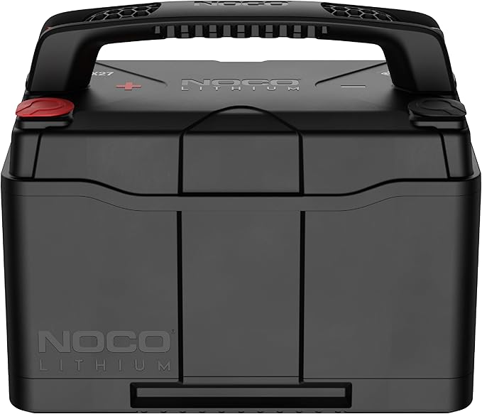 NOCO NLX27 12V 100Ah Lithium Dual-Purpose Battery with SAE posts and threaded terminals