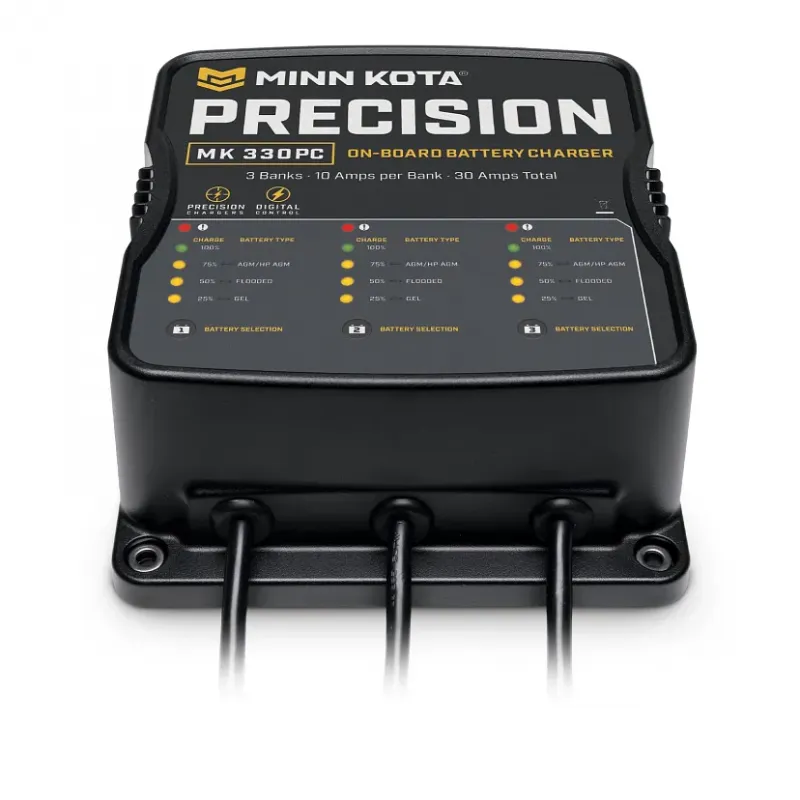 Minn Kota MK 330 PC Precision Charger 3 Bank 10 Amps
