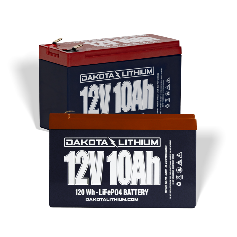 Dakota Lithium 12V 10Ah LiFePO4 Battery Twin Pack
