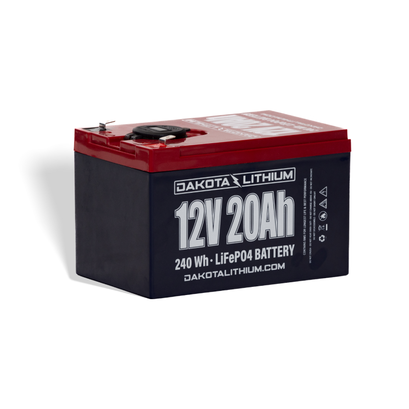 Dakota Lithium 12V 20Ah USB Deep Cycle LiFePO4 Battery
