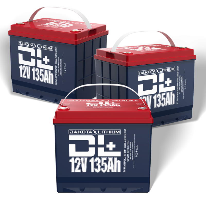 Dakota Lithium DL+ 36V 135Ah Dual Purpose LiFePO4 Golf Cart Battery Set