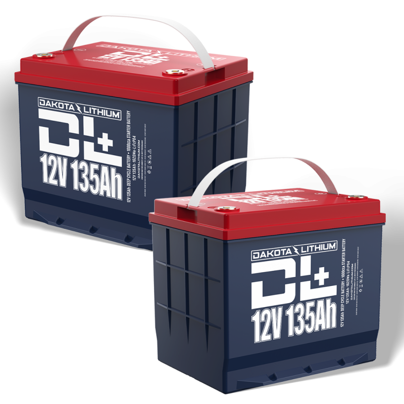 Dakota Lithium DL+ 24V 135Ah Dual Purpose LiFePO4 Trolling Motor Battery Set
