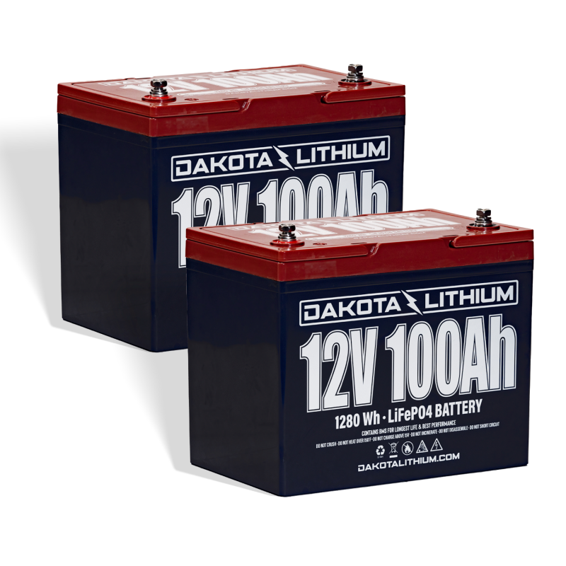 Dakota Lithium 24V 100Ah Deep Cycle LiFePO4 Trolling Motor Battery Set