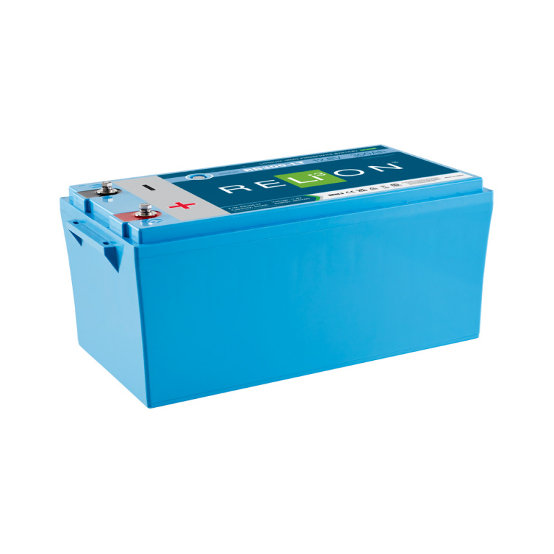 RELiON RB300-LT 12V 300Ah LiFePO4 cold weather deep cycle lithium battery Group 8D for marine, solar, RV, and off-grid applications