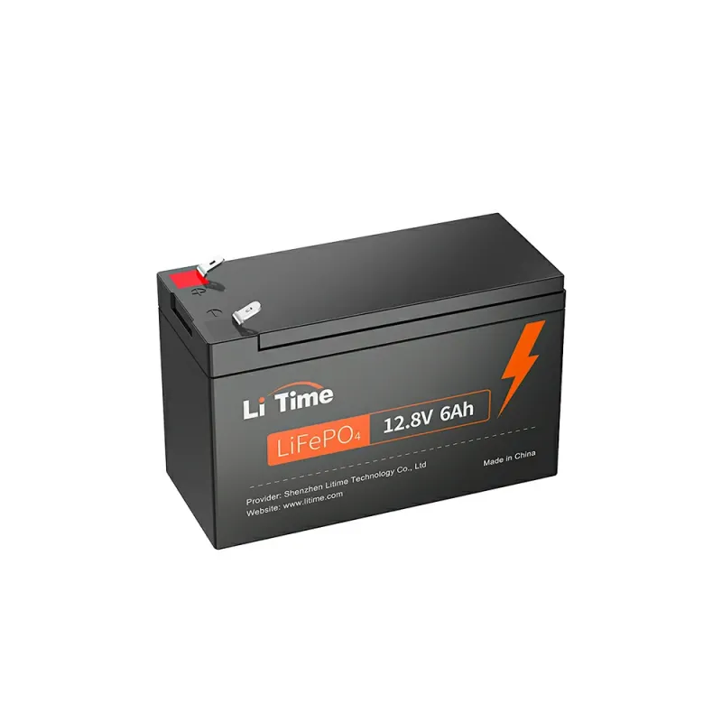 LiTime 12V 6Ah LiFePO4 deep cycle lithium battery for solar, RV, marine, and portable applications