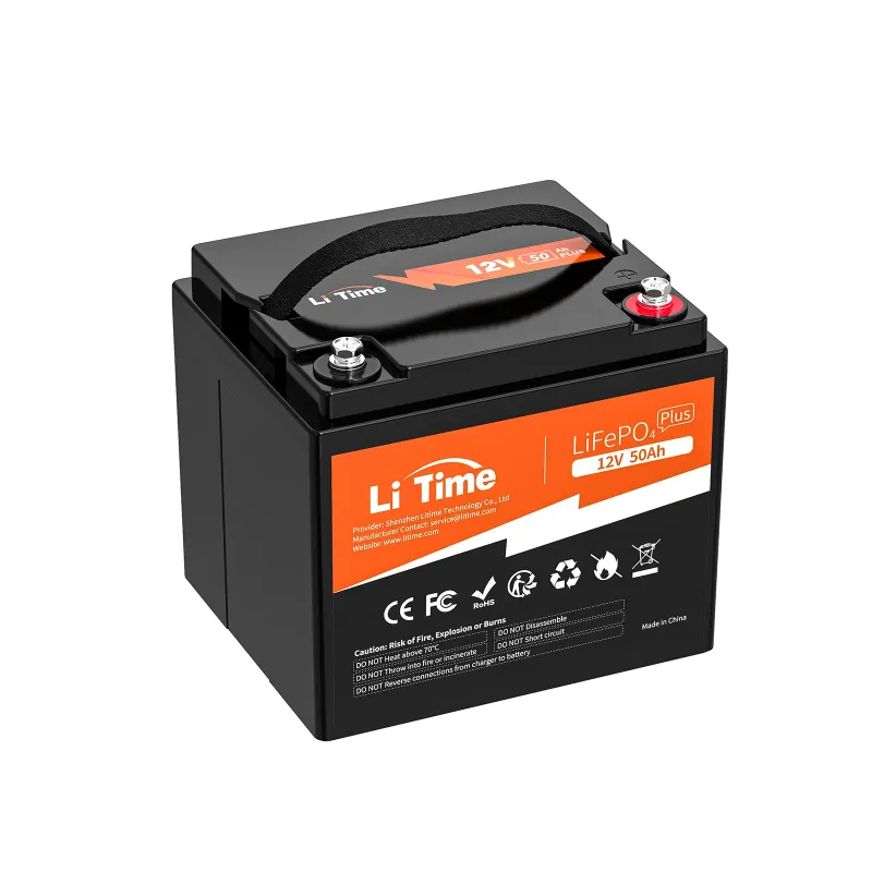 LiTime 12V 50Ah LiFePO4 deep cycle lithium battery for marine, RV, fish finders, and off-grid applications