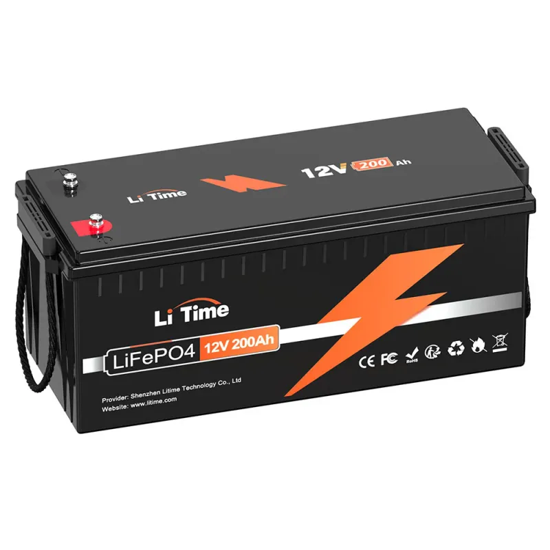 LiTime 12V 200Ah LiFePO4 deep cycle lithium battery for marine, solar, RV, and off-grid applications