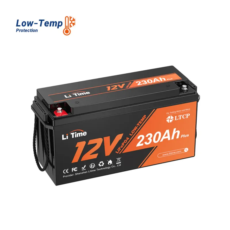 LiTime 12V 230Ah Plus LiFePO4 deep cycle lithium battery with low-temp protection for marine, solar, RV, and off-grid applications