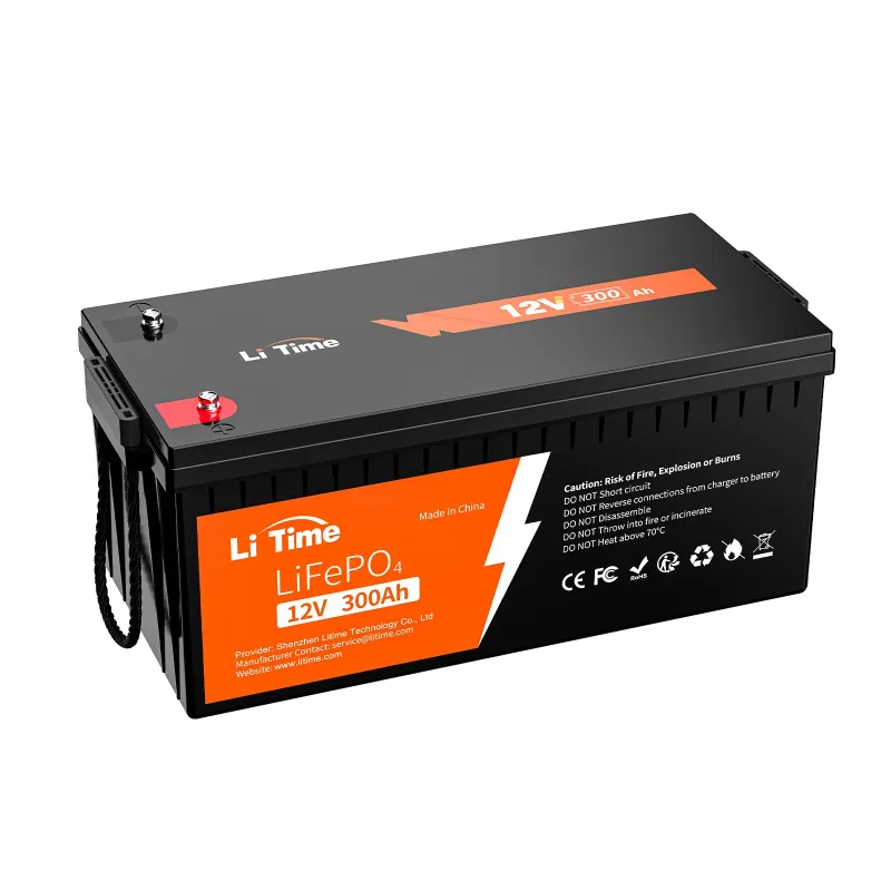 LiTime 12V 300Ah LiFePO4 deep cycle lithium battery for RV, marine, solar, and off-grid applications
