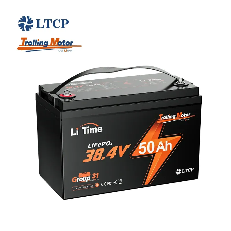 LiTime 36V 50Ah LiFePO4 deep cycle lithium battery Group 31 for trolling motors, marine, solar, RV, and off-grid applications