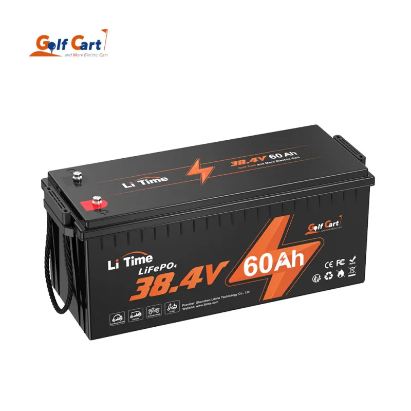 LiTime 36V 60Ah GC2 LiFePO4 deep cycle lithium battery for golf carts, electric vehicles, solar, RV, and off-grid applications