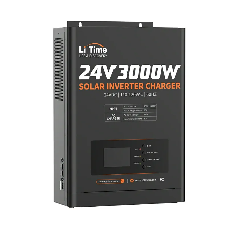 LiTime 3000W 24V pure sine wave inverter charger with UPS