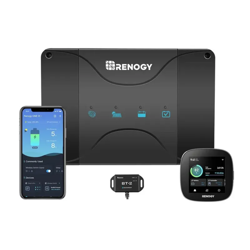 Renogy 12V 50A DC-DC on-board battery charger with MPPT and Renogy ONE Core for RV, marine, solar, and off-grid applications