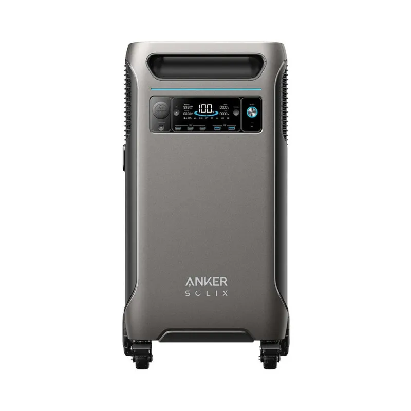 Anker SOLIX F3800 portable power station 3840Wh LiFePO4 battery with 6000W output for home backup RV EV charging off-grid applications