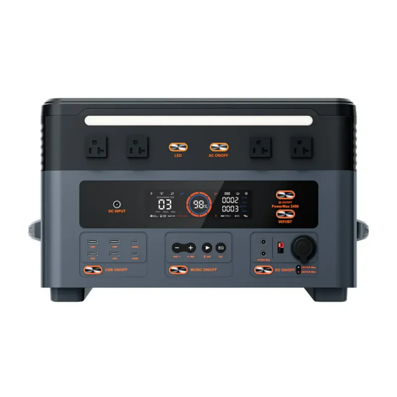 Oscal PowerMax 2400 portable power station 2400W 1872Wh LiFePO4 battery for home backup RV off-grid applications