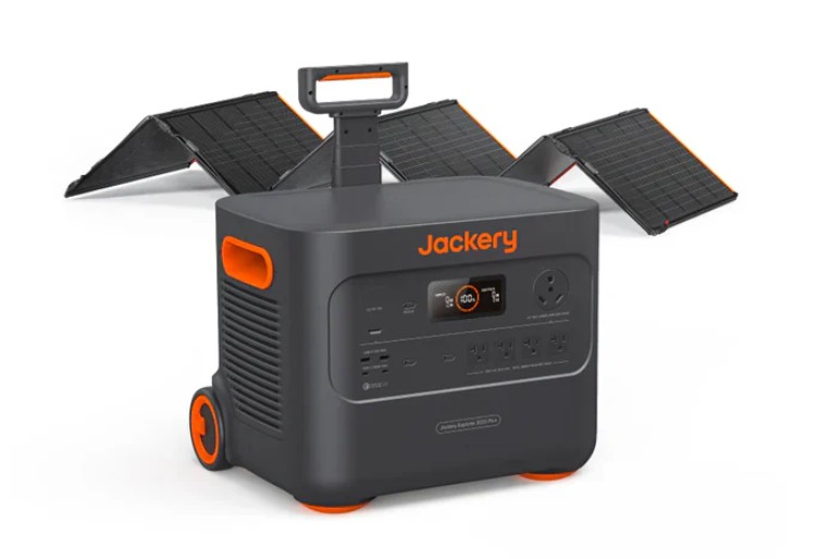 Jackery Explorer 2000 Plus portable power station 2042.8Wh LiFePO4 battery with 3000W output for camping RV home emergency backup applications
