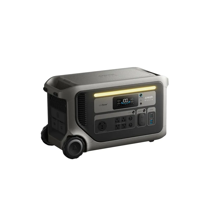 Anker SOLIX F3000 portable power station 3072Wh LiFePO4 battery with 3600W output for home backup RV off-grid applications
