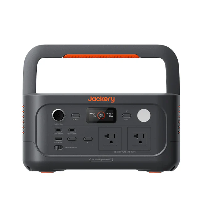 Jackery Explorer 600 v2 portable power station 632Wh LiFePO4 battery with 800W output for camping RV home emergency backup applications