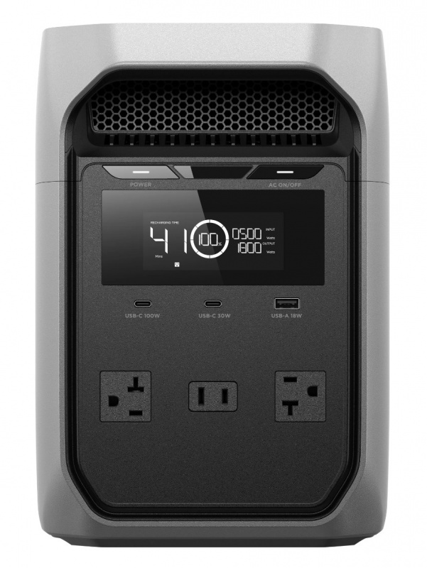 EcoFlow DELTA 3 Classic portable power station light gray 1024Wh LiFePO4 battery with 1800W output for camping RV home emergency backup applications