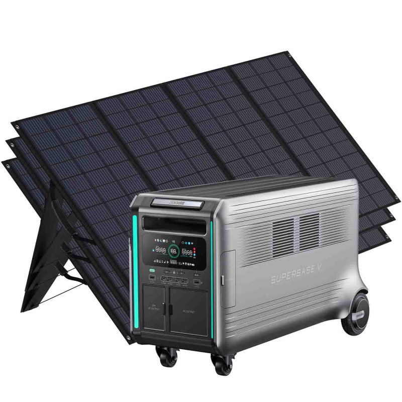 Zendure SuperBase V4600 portable power station 4608Wh semi-solid state LiFePO4 battery with 3800W output for home backup RV off-grid applications