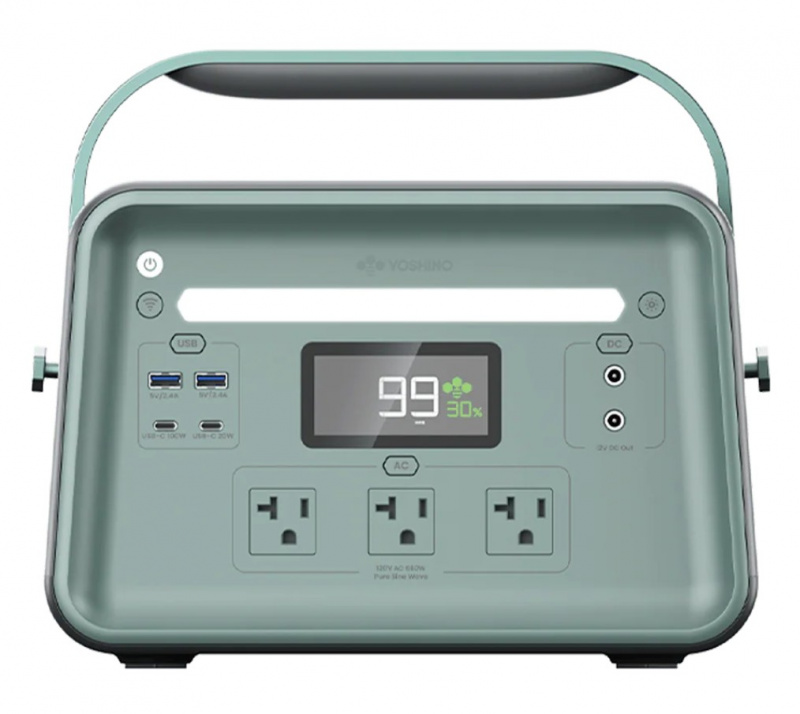 Yoshino B660 SST solid-state portable power station 660W 576Wh LiFePO4 battery for camping RV home emergency backup applications