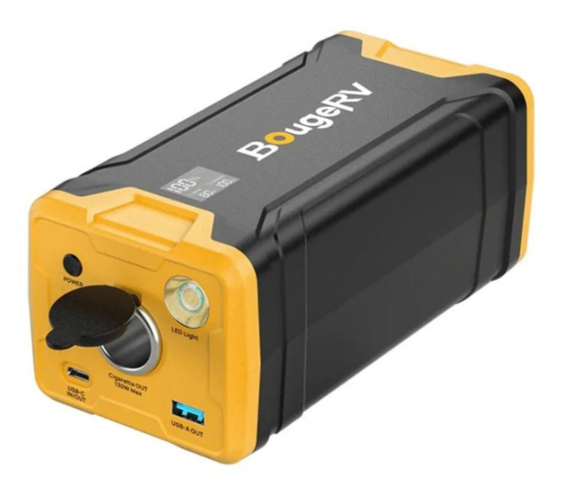 BougeRV 220Wh portable power station 300W 220Wh LiFePO4 battery optimized for fridge camping RV emergency backup applications