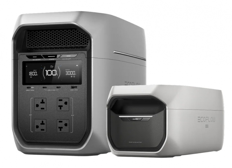 EcoFlow DELTA 3 Max Plus portable power station with extra battery 8192Wh LiFePO4 for whole-home backup RV off-grid applications