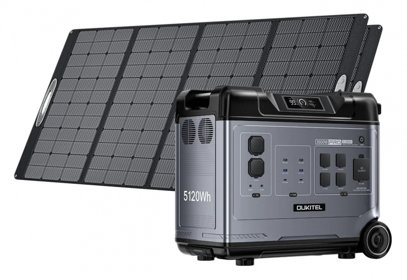 OUKITEL P5000 Pro portable power station 3600W 5120Wh LiFePO4 battery for home backup RV off-grid applications (without solar panel)