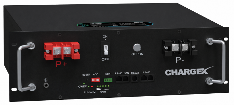 8V 100Ah 5kWh 19-inch rack mount lithium LiFePO4 battery module