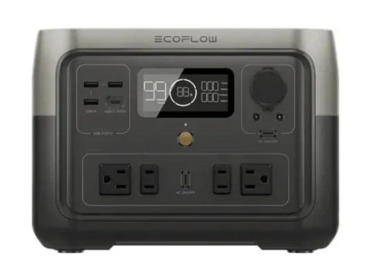 EcoFlow RIVER 2 Max portable power station 500W 512Wh LiFePO4 battery for camping RV home emergency backup applications