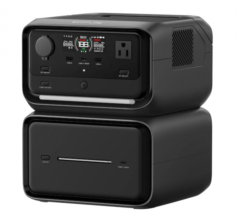 EcoFlow RIVER 3 Max Plus portable power station 600W 512Wh LiFePO4 battery for camping RV home emergency backup applications