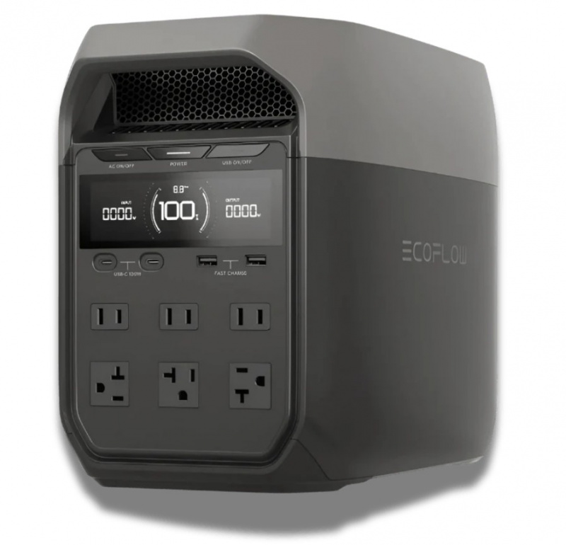 EcoFlow DELTA 3 1500 portable power station 1800W 1024Wh LiFePO4 battery for camping RV home emergency backup applications (discontinued)