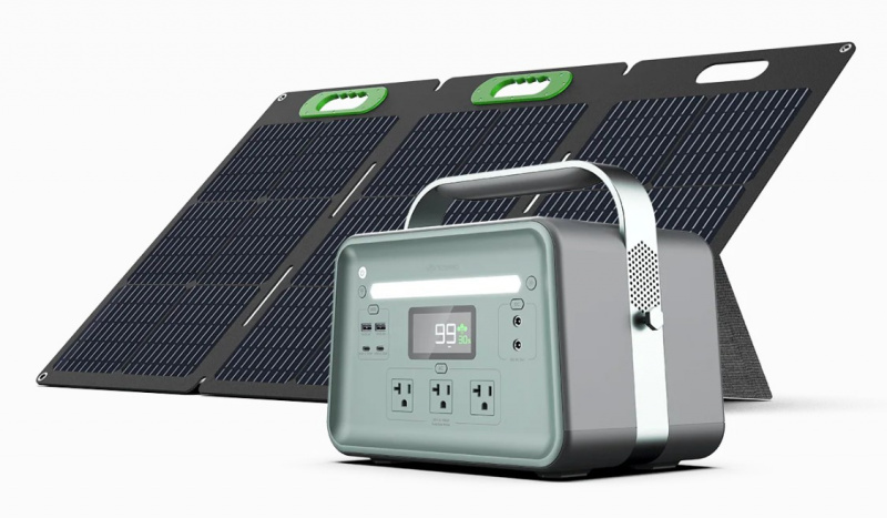 Yoshino K6SP11 solar generator with 1x100W solar panel 600Wh solid state LiFePO4 for camping RV home emergency backup applications