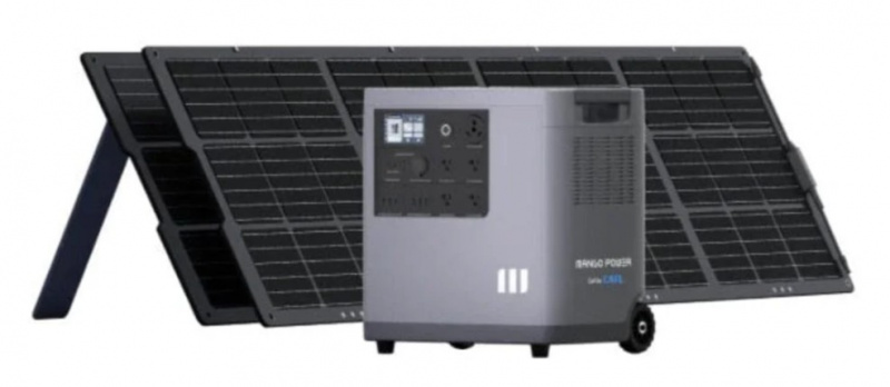 Mango Power solar generator kit with 1x Mango Power E and 2x200W solar panels 2016Wh LiFePO4 for home backup RV off-grid applications